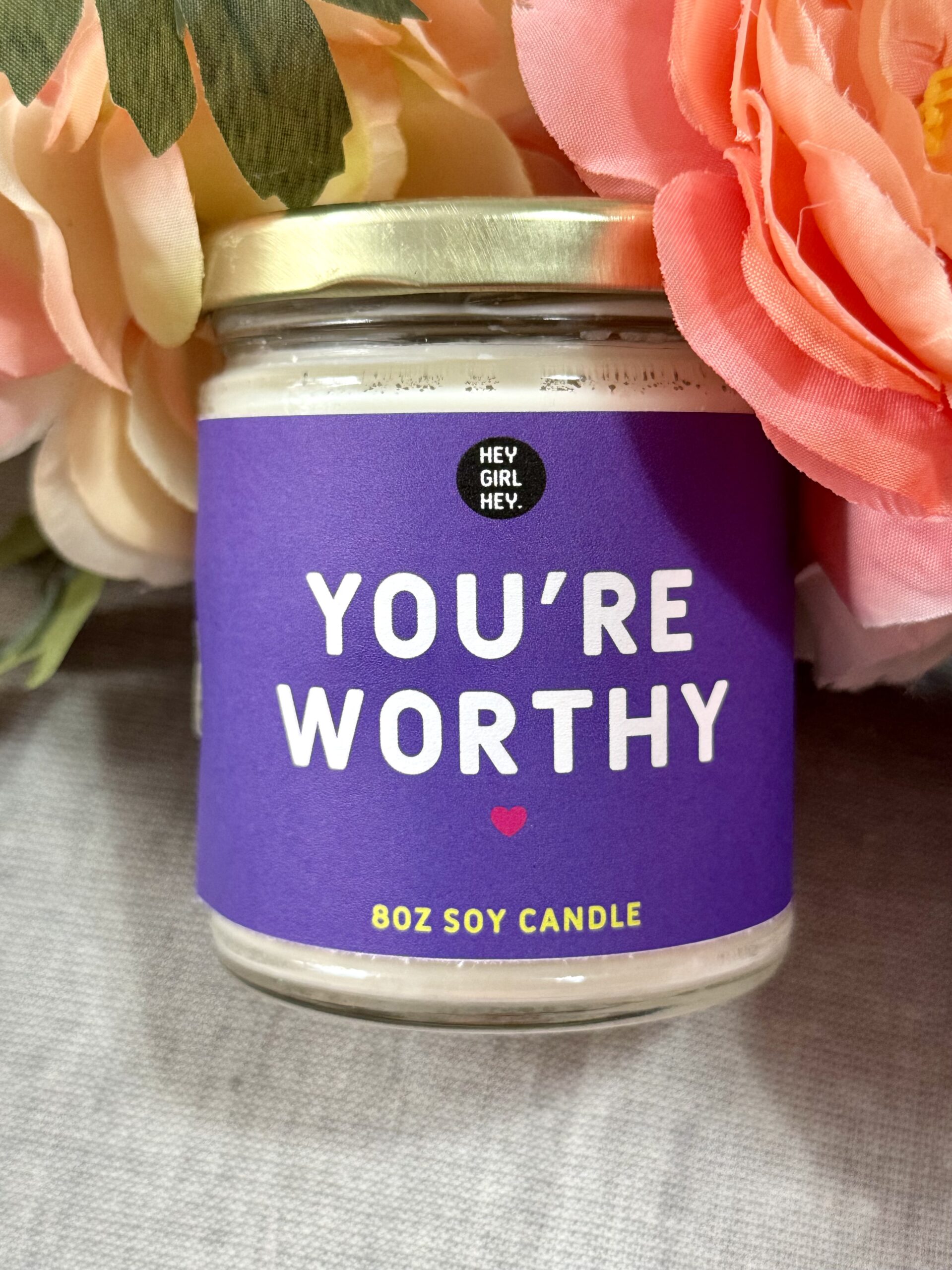 Worthy Candle | Hey Girl Hey | heygirlhey.org | All Things Self Love