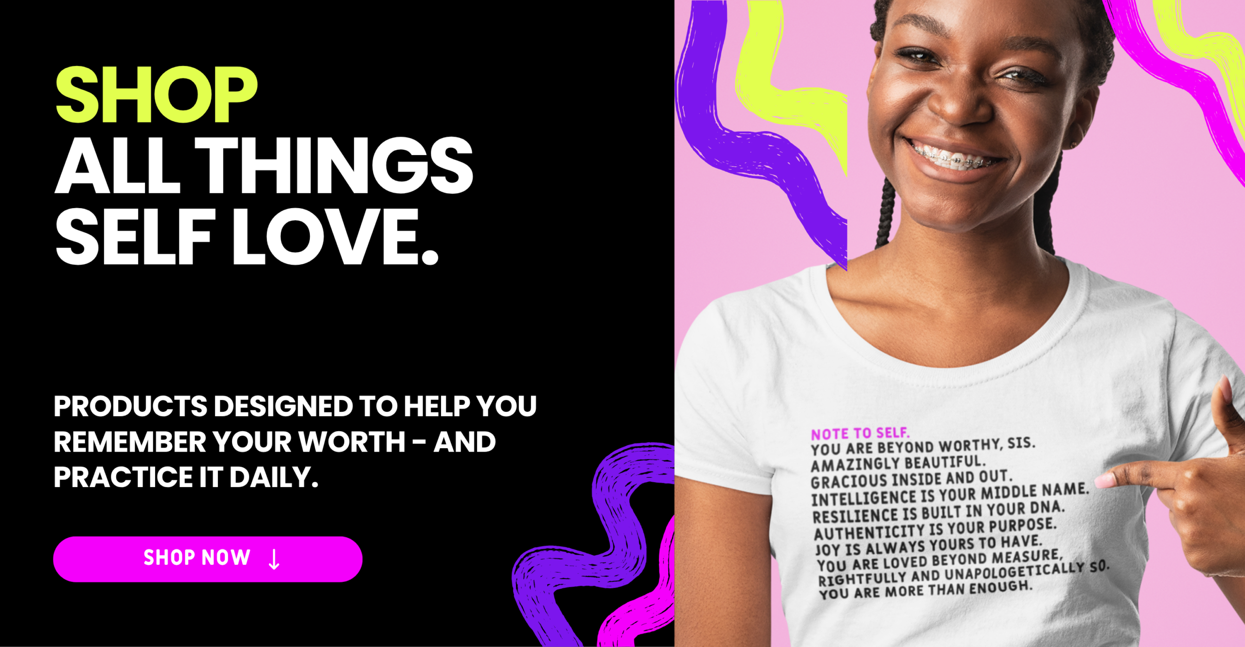 Shop all things for self love | Hey Girl Hey | heygirlhey.org | Self Love for Women